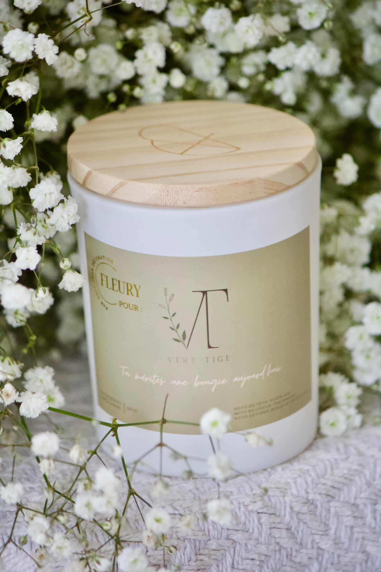 Chandelle Vert Tige X Fleury