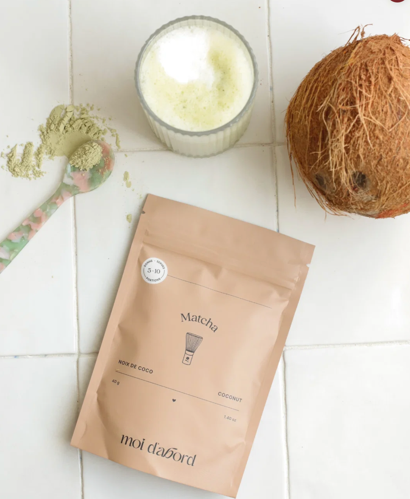 Thé Matcha - Noix de coco