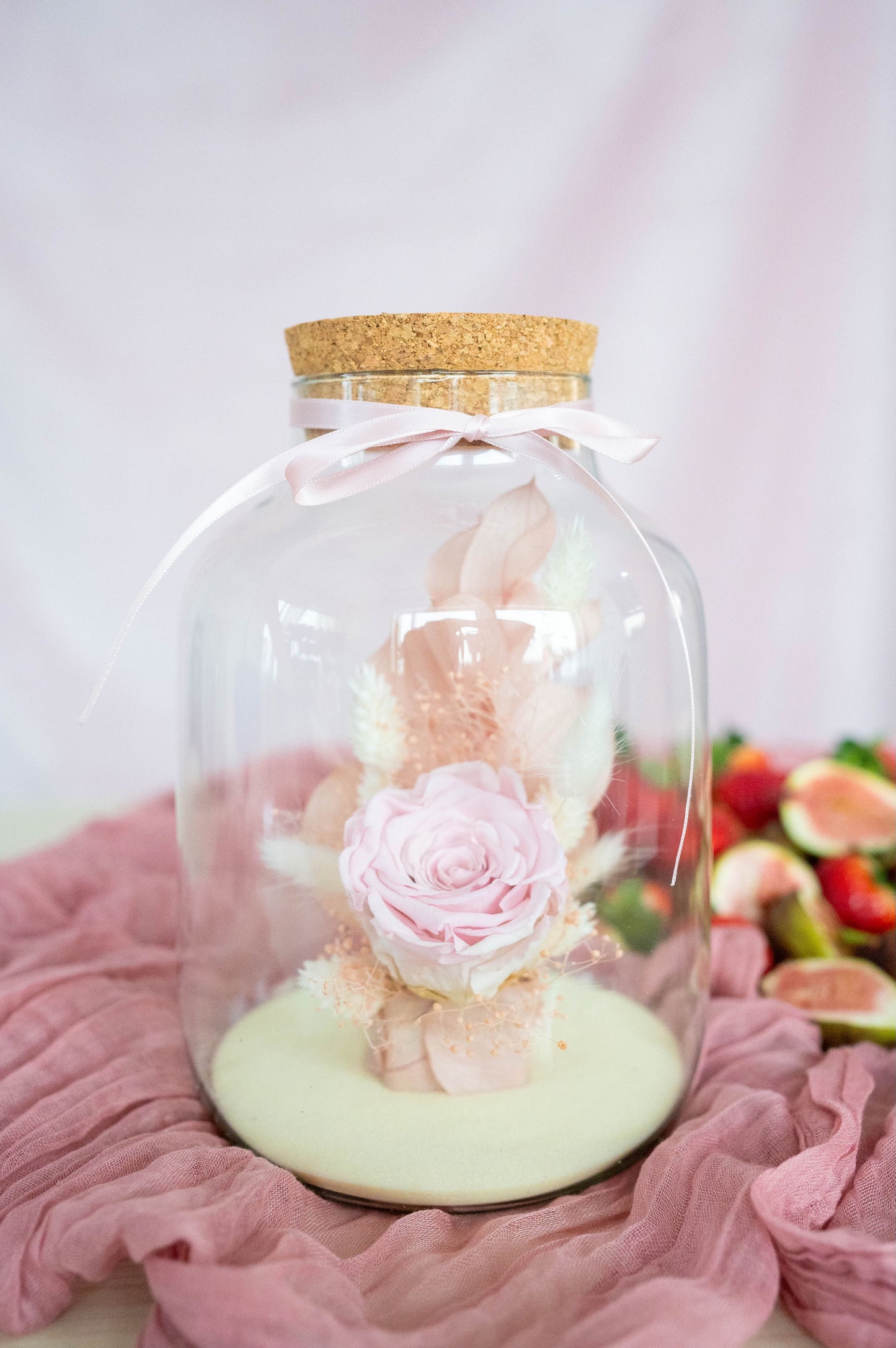 Rose éternelle rose - choix du fleuriste