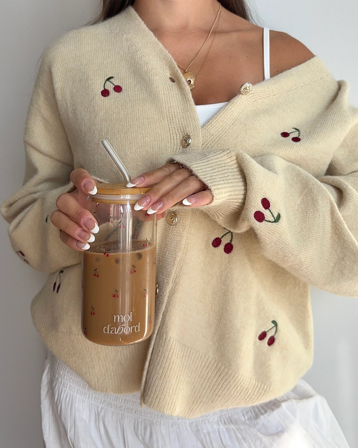 Moi D'abord - Tumbler en verre Cerisette