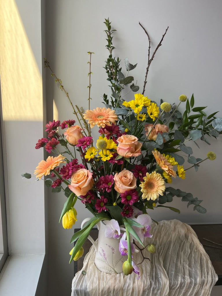 Réservation - Bouquet de fleurs au choix du fleuriste- Format Merci pour tout maman