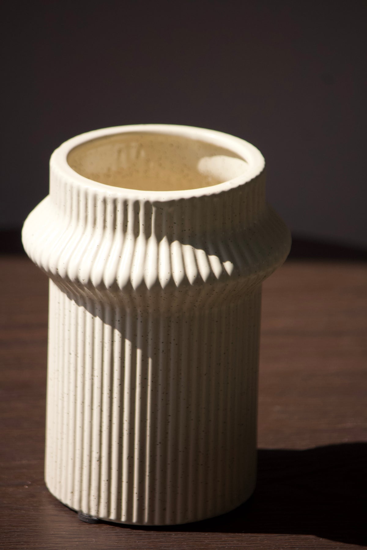Vase Droit Crème