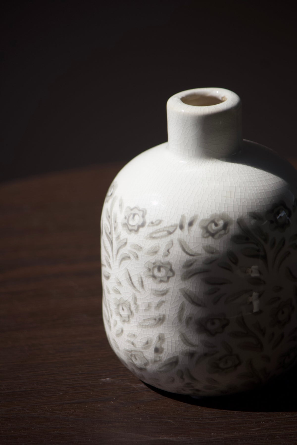 Vase Fleurs Grises