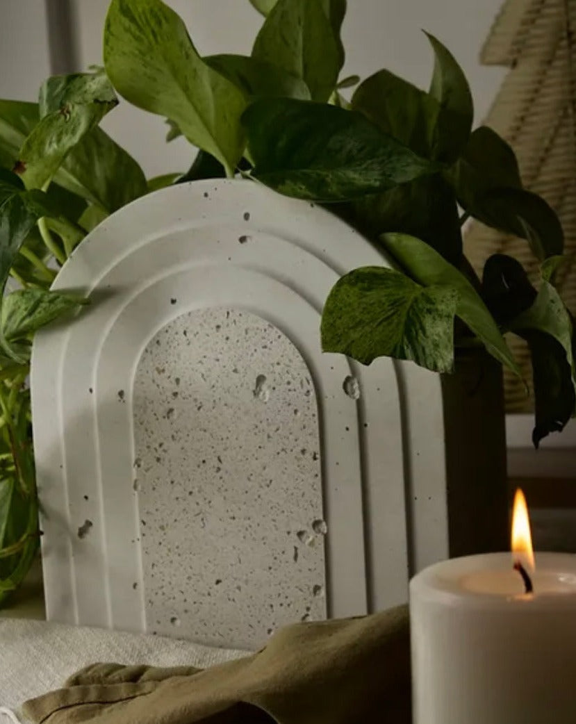 Cache-pot pour plantes - demi-lune
