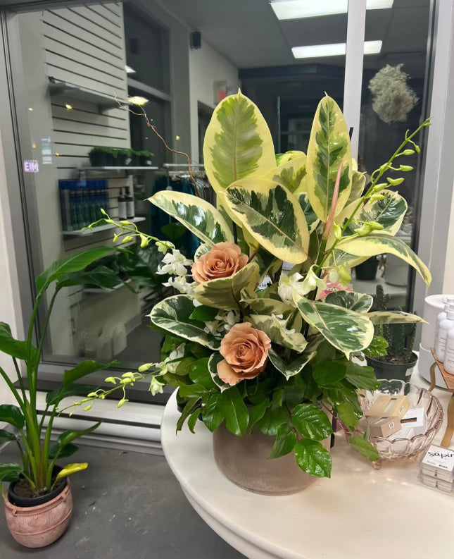 Plante avec insertions de fleurs - Bella