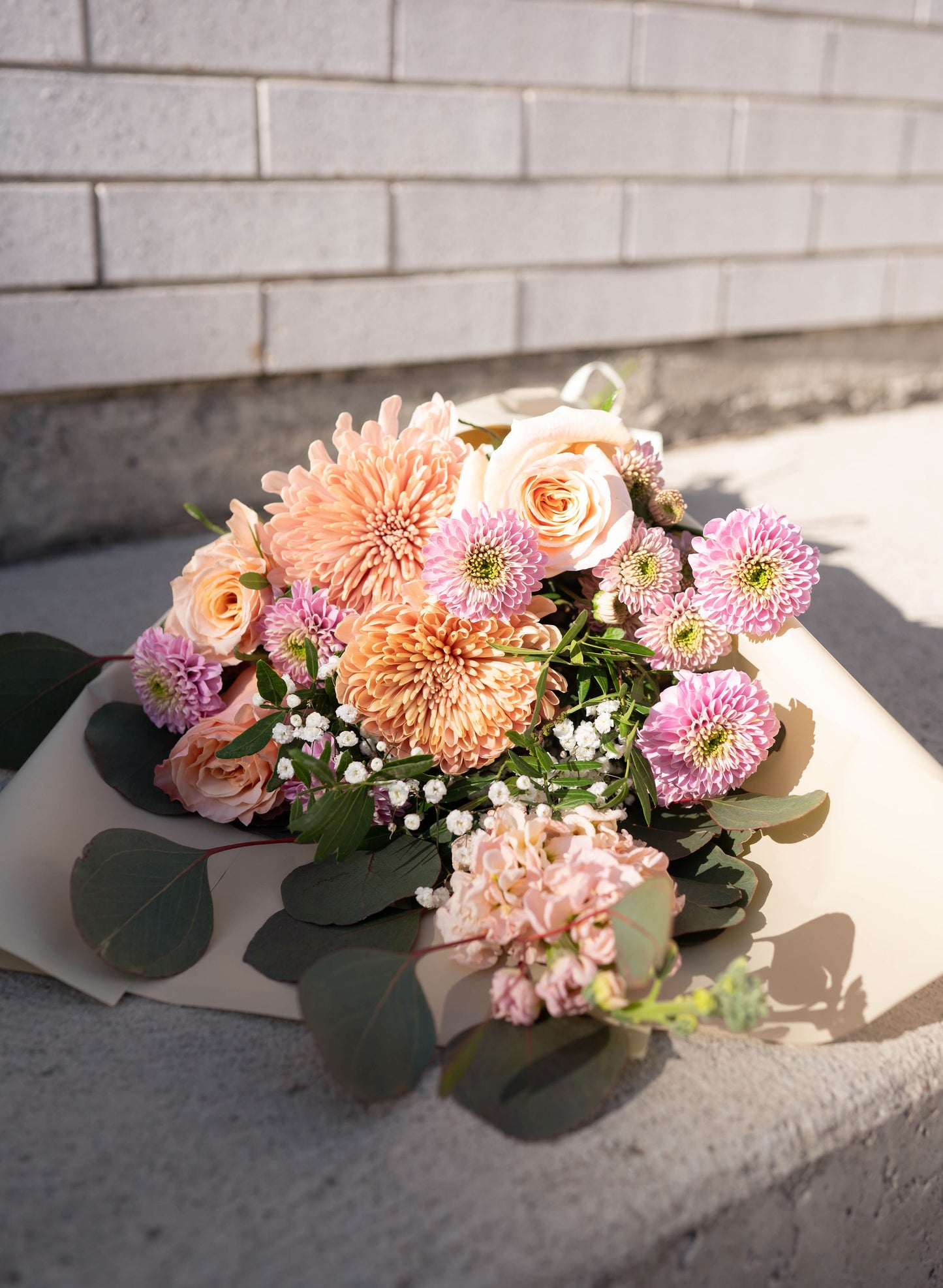 Bouquet Lavande et Pêche - Format à choisir