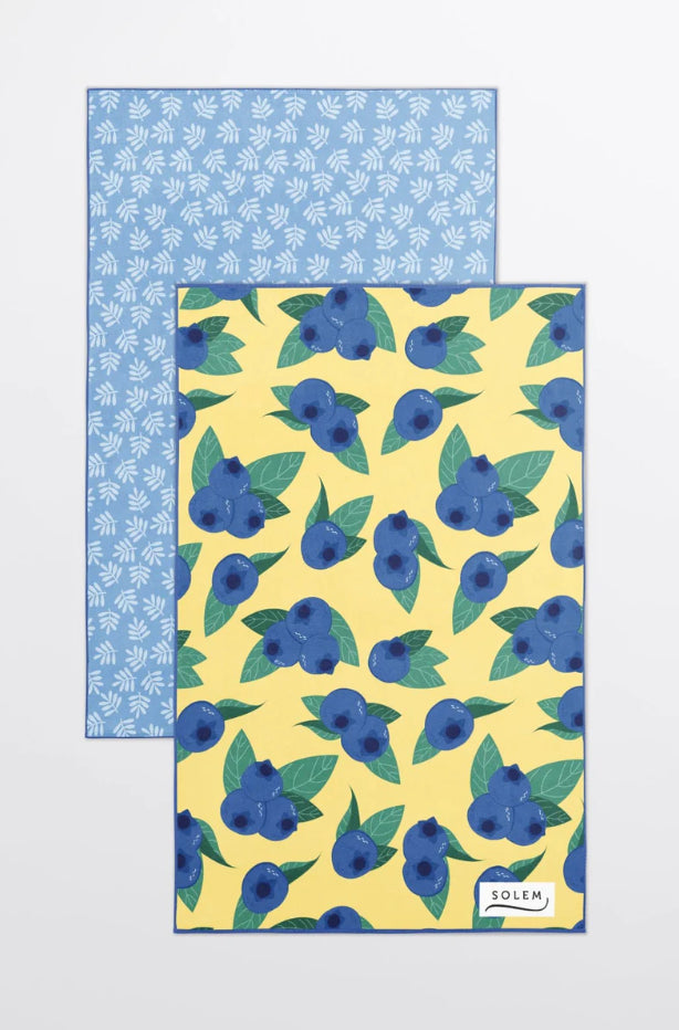 Solem - Linge à vaisselle - Les Bleuets (Lot de 2)