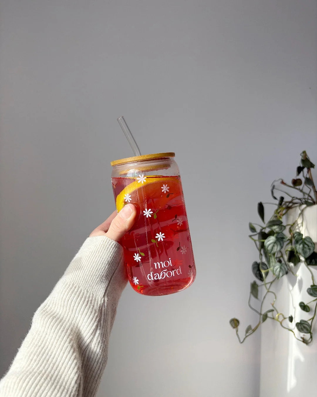 Moi D'abord - Tumbler Verre Marguerites