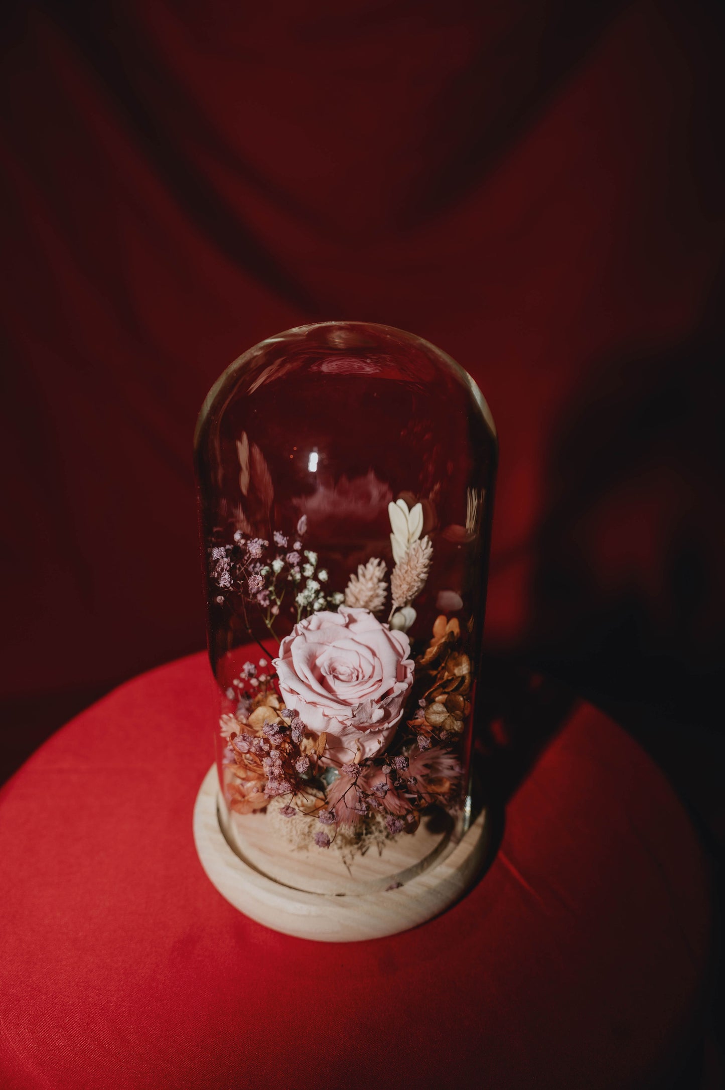 Rose éternelle rose - choix du fleuriste