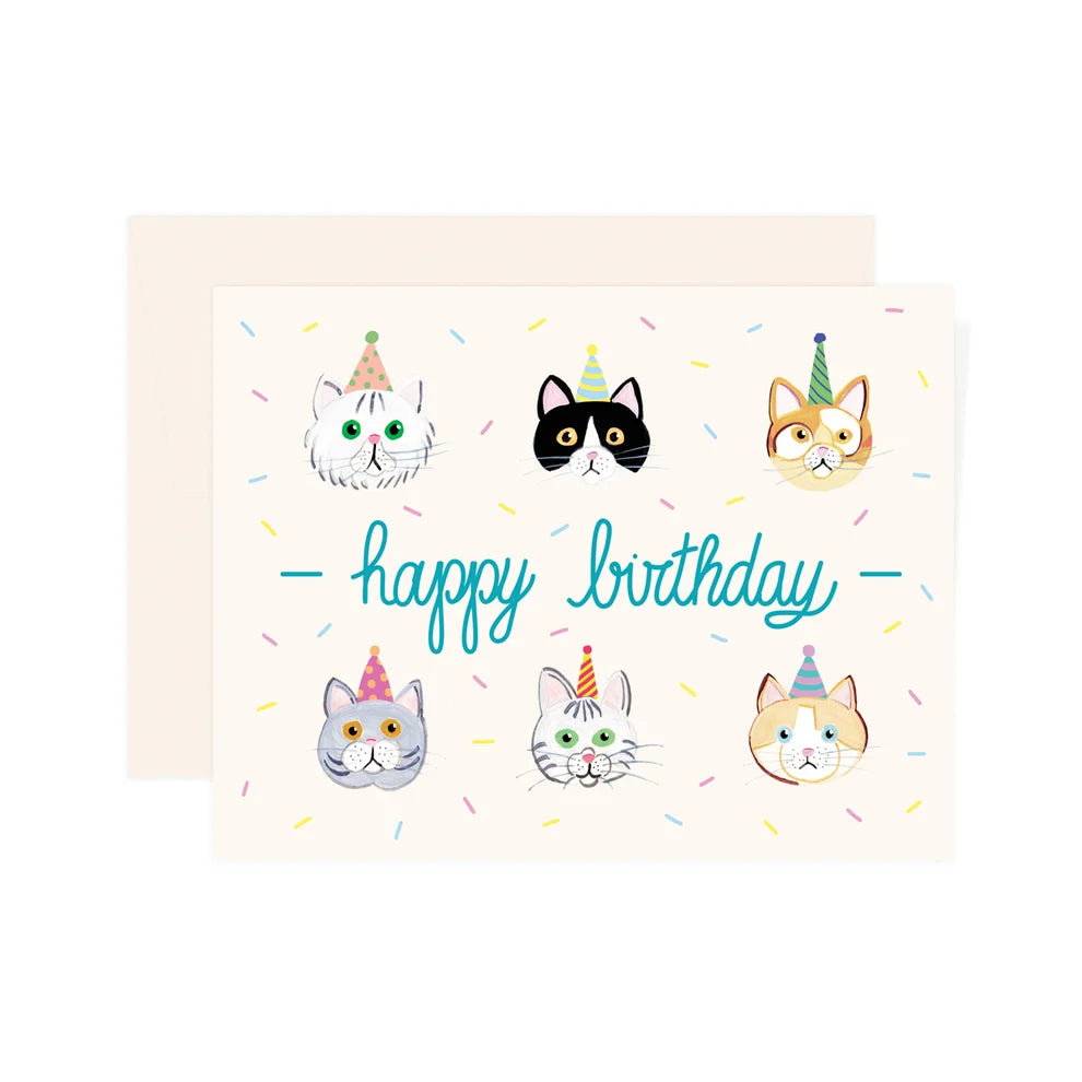 Carte - Birthday Cats - Paige and Willow