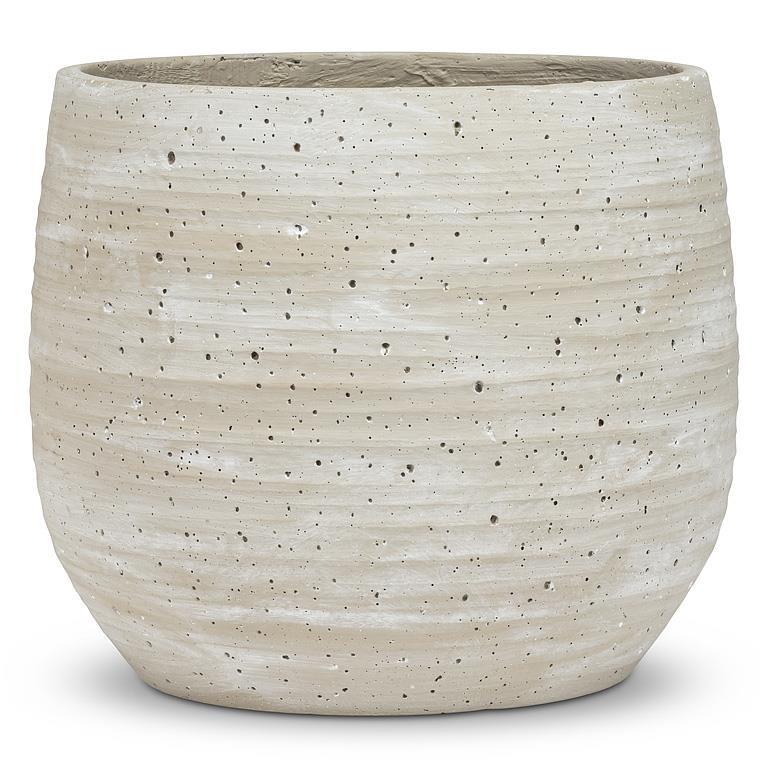 Cache-pot en céramique - Effet Béton - 12 pouces