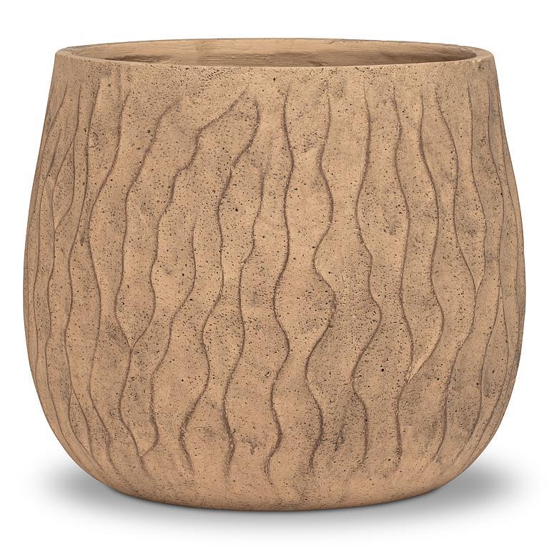 Cache-Pot en céramique - Effet Bois - 12 pouces