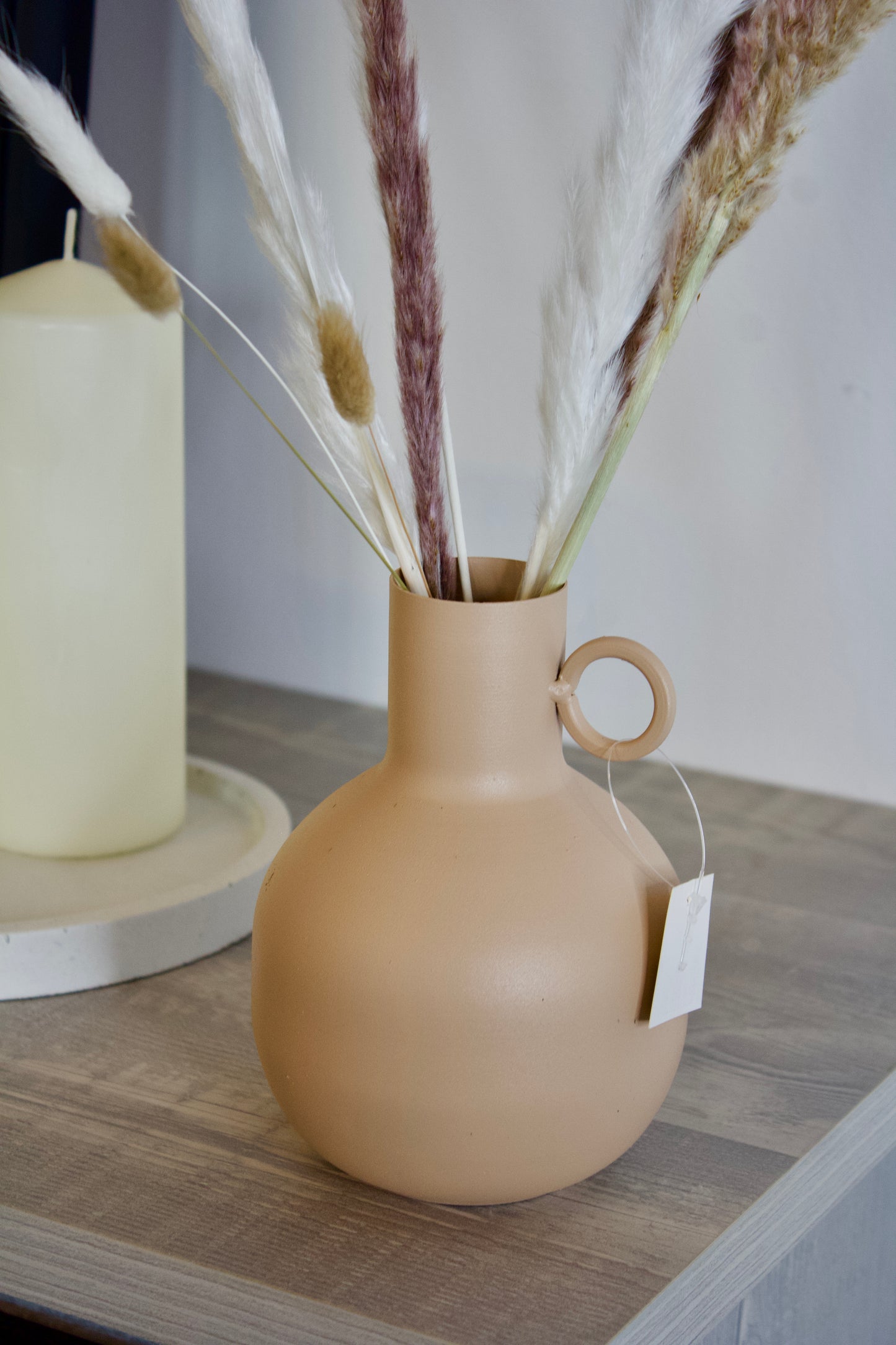 Vase en rond - beige