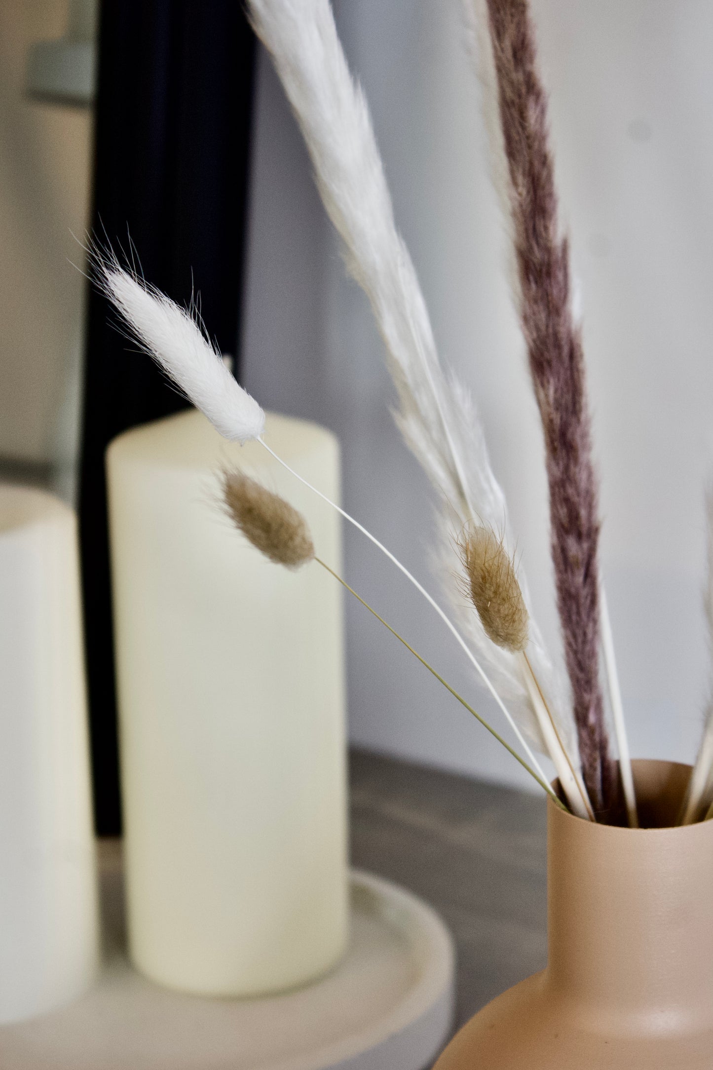 Vase en rond - beige