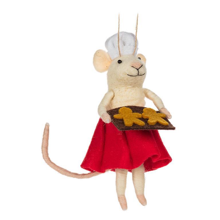 Ornement Sapin - Souris Pâtissière