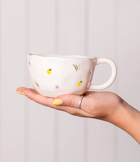 Moi D'abord - Tasse Citrons et fleurs