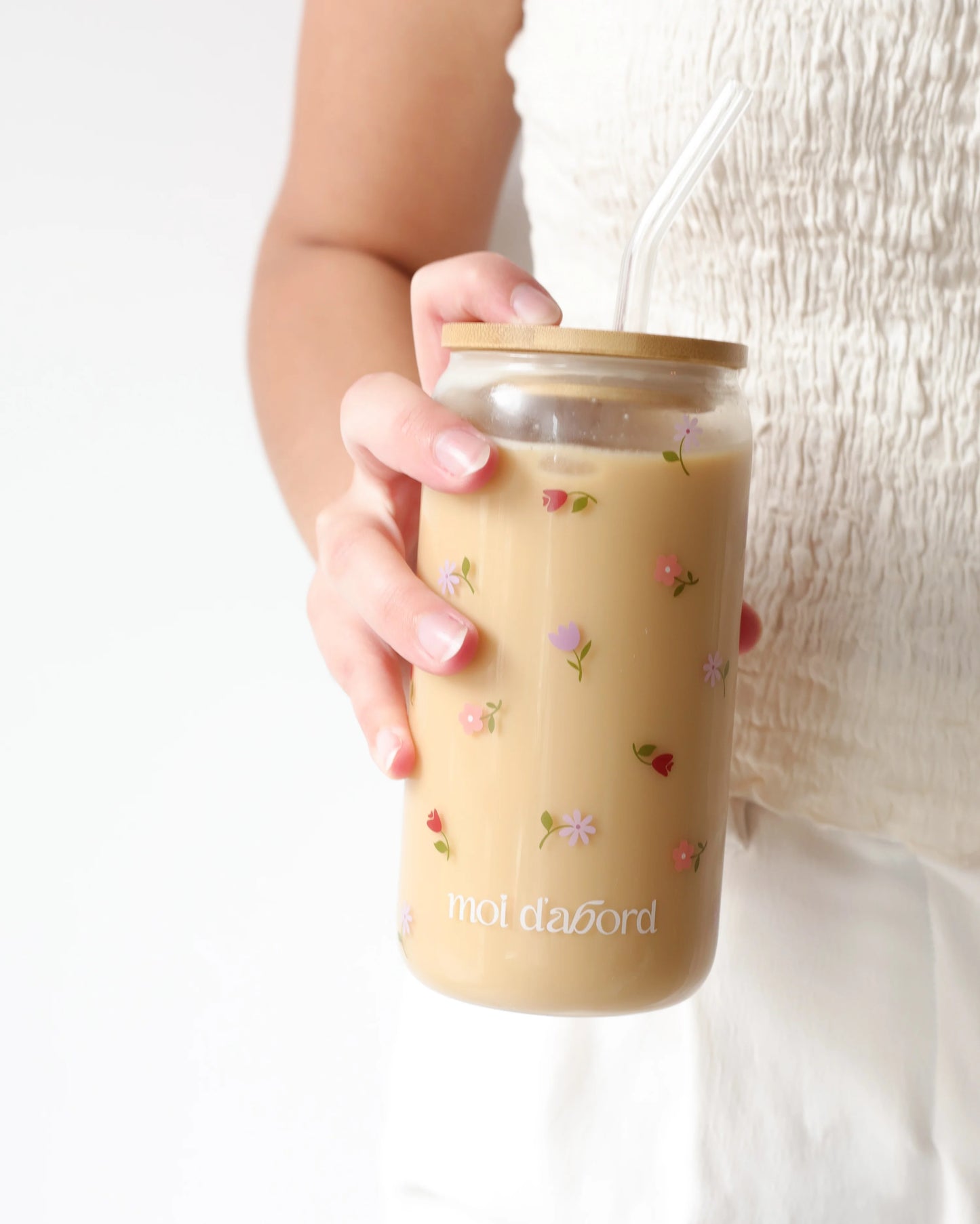 Moi D'abord - Tumbler en Verre Jardin Fleuri
