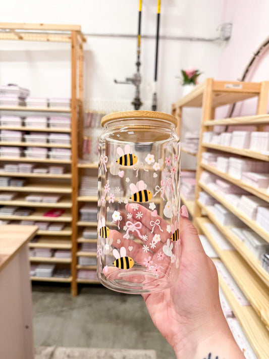 Alarocque Design - Verre 16 oz - Abeilles