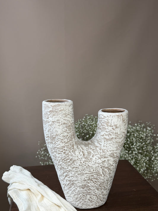 Vase -  branches blanc