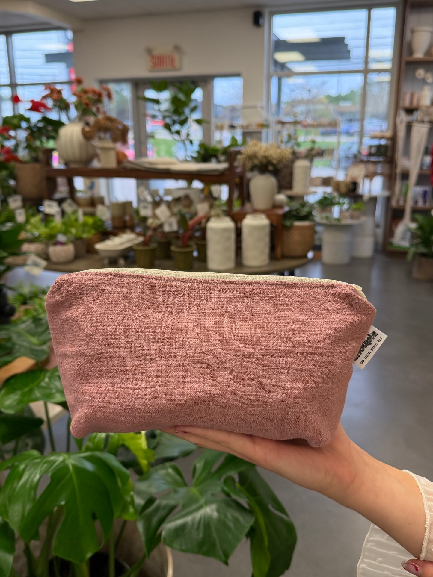 Pochette Choupie rose - Faite à la main par MAHÉJA