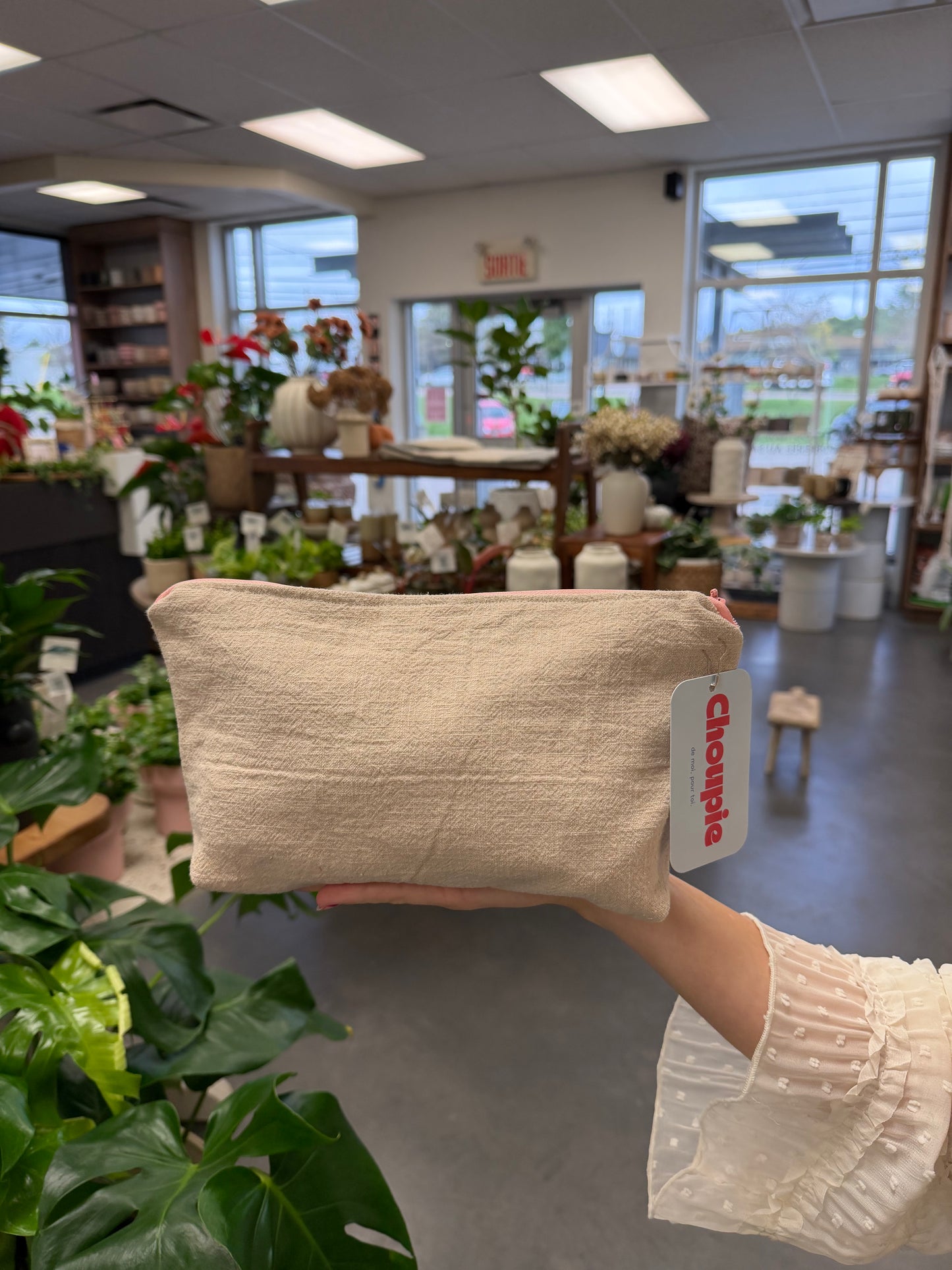 Pochette Choupie Crème - Faite à la main par MAHÉJA
