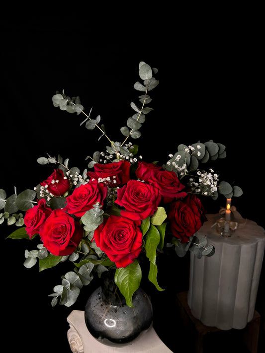 Bouquet de roses rouges - format à choisir