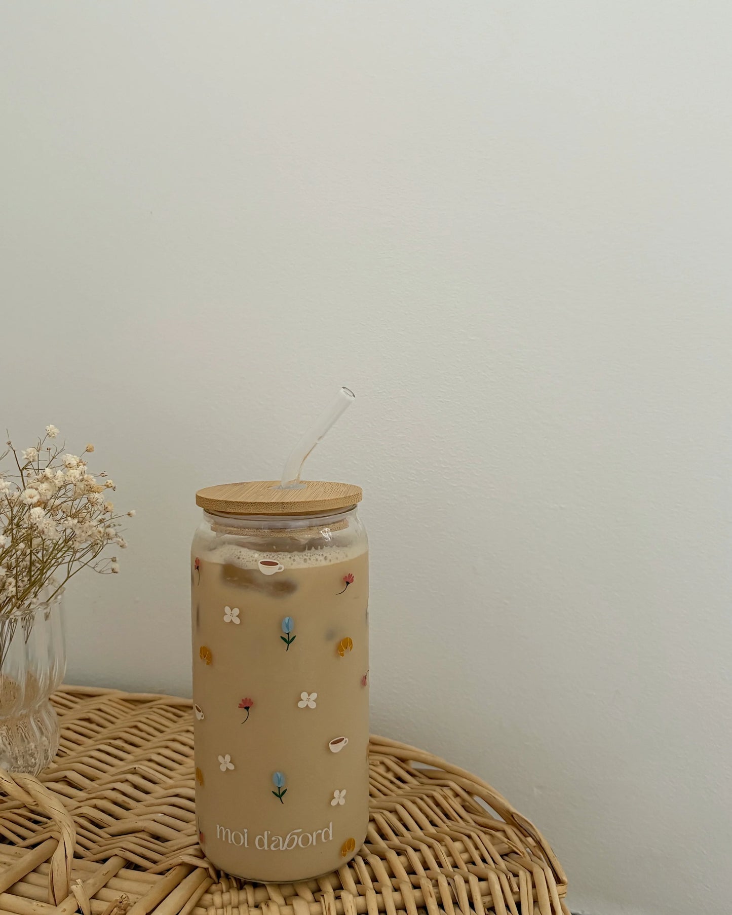 Moi D'abord - Tumbler en Verre Matin Fleuri