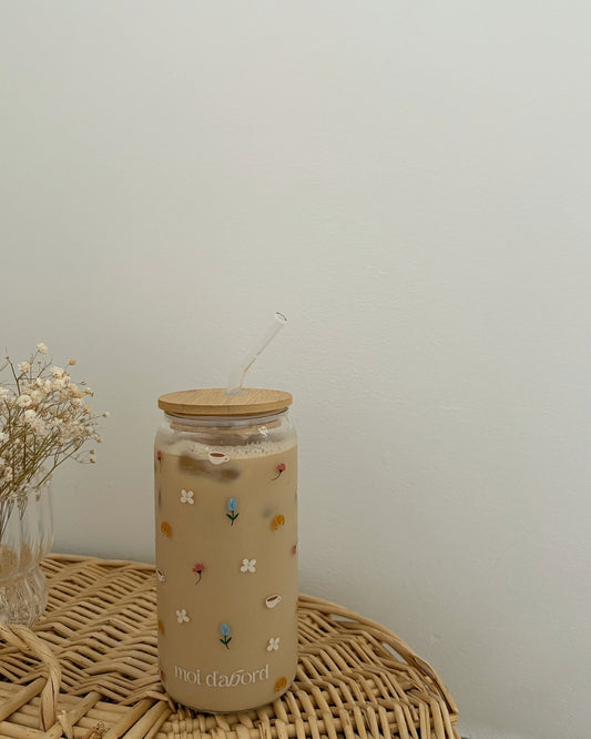 Moi D'abord - Tumbler en Verre Matin Fleuri