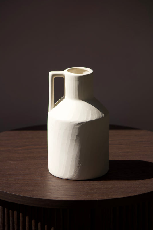 Vase Crème avec Anse