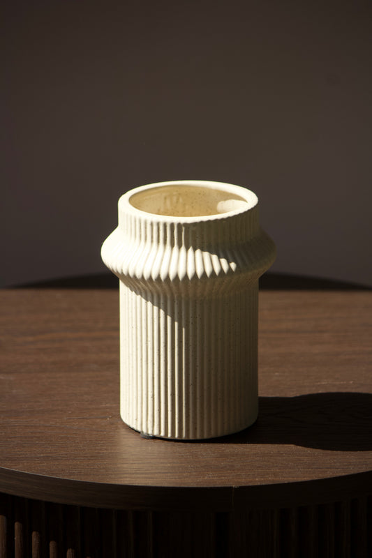 Vase Droit Crème
