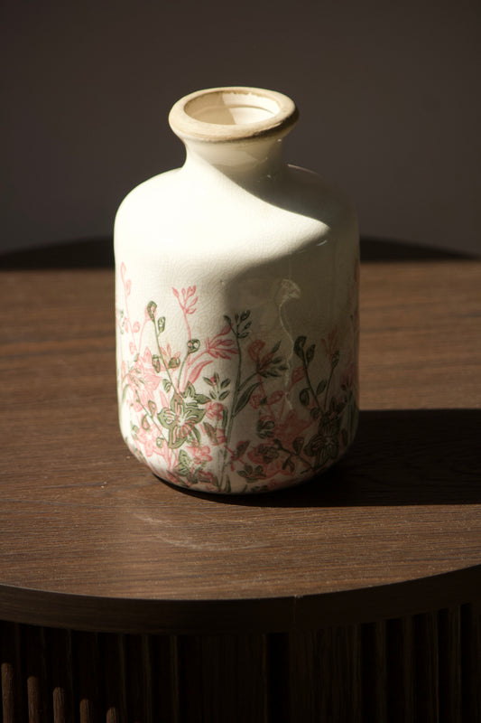 Vase antique fleurettes
