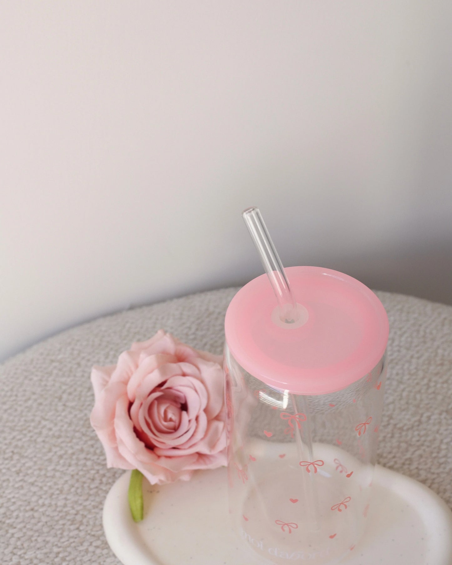 Moi D'abord - Couvercle pour Tumbler - Rose