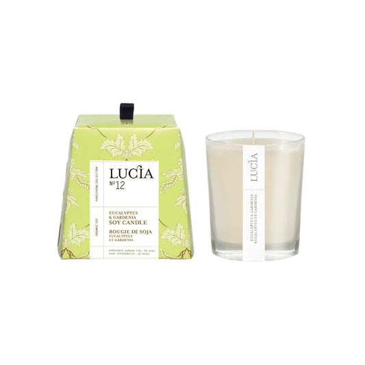 Lucia - N°12 Bougie de Soja Eucalyptus et Gardénia