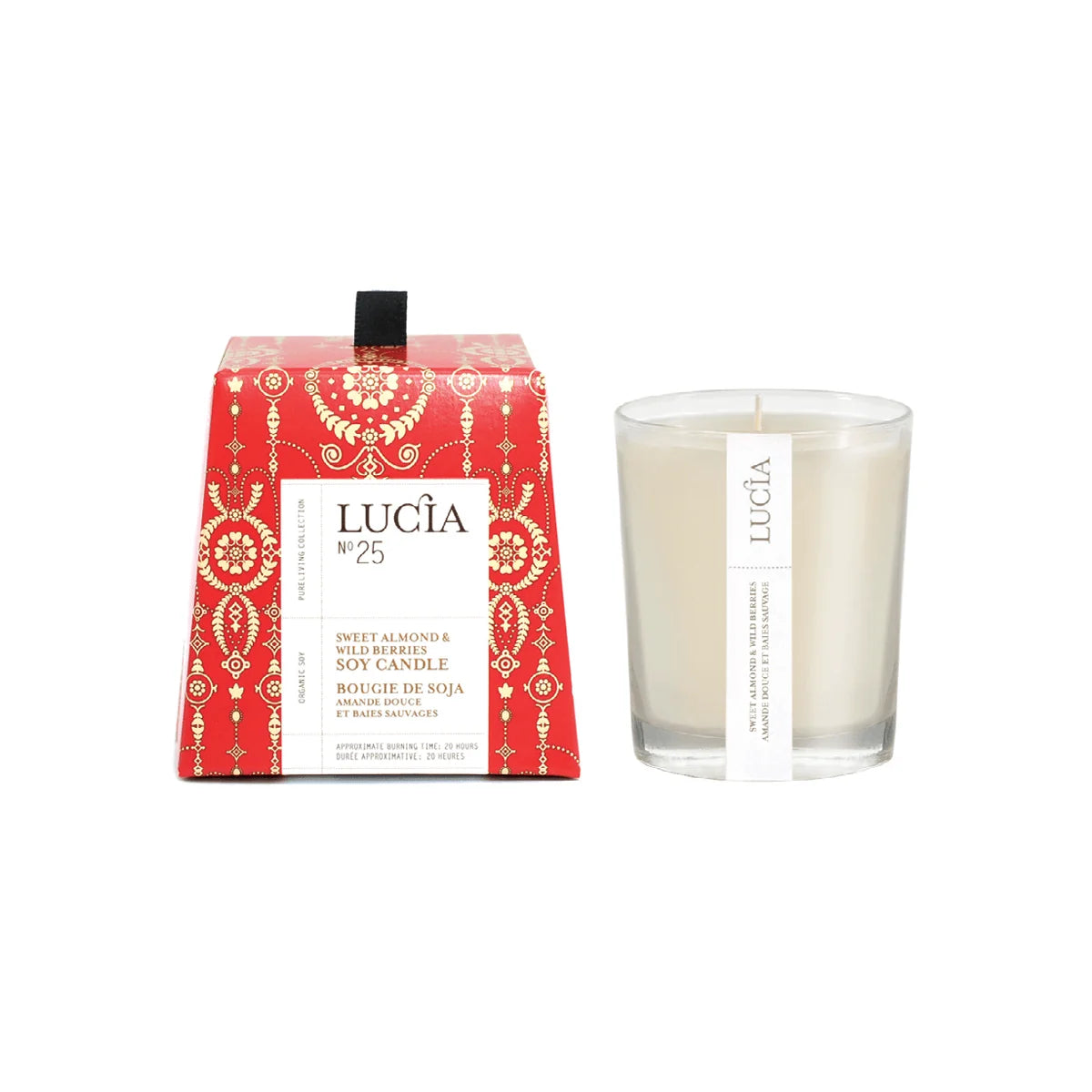Lucia -N°25 Bougie de Soja Amande Douce et Baies Sauvages
