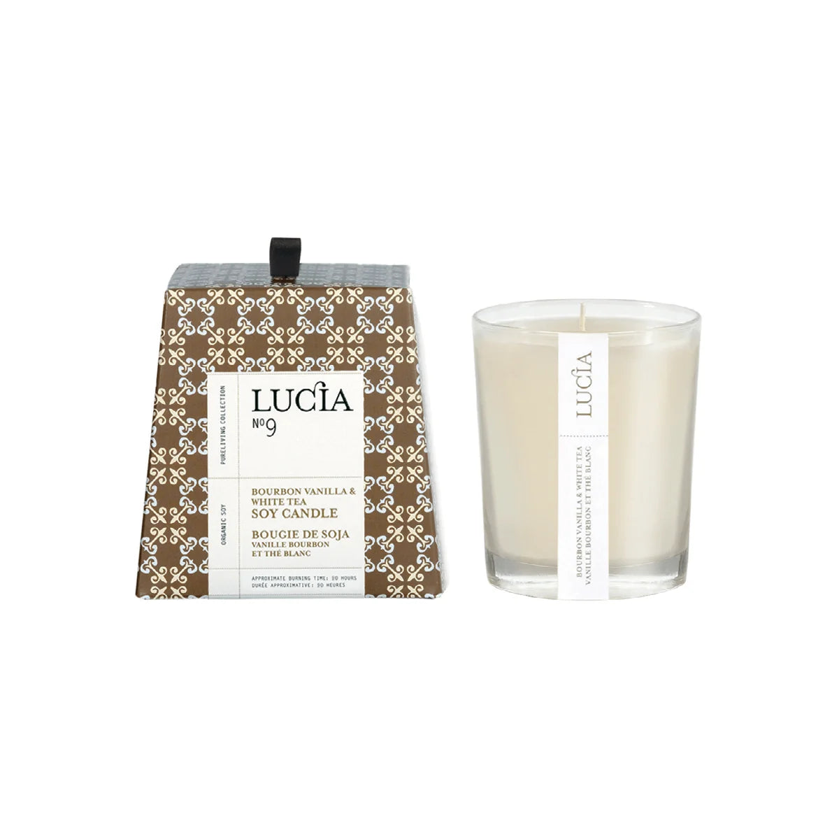 Lucia - N°9 Bougie de Soja Vanille Bourbon et Thé Blanc