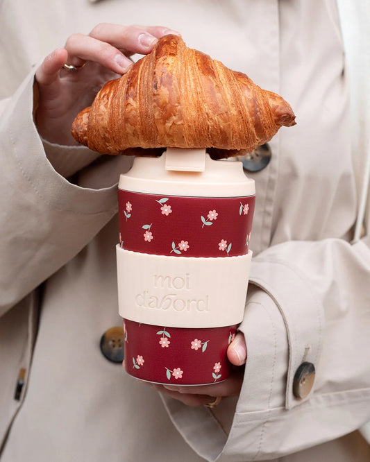 Moi D'abord - Tasse de voyage isotherme Fleurs réconfortantes