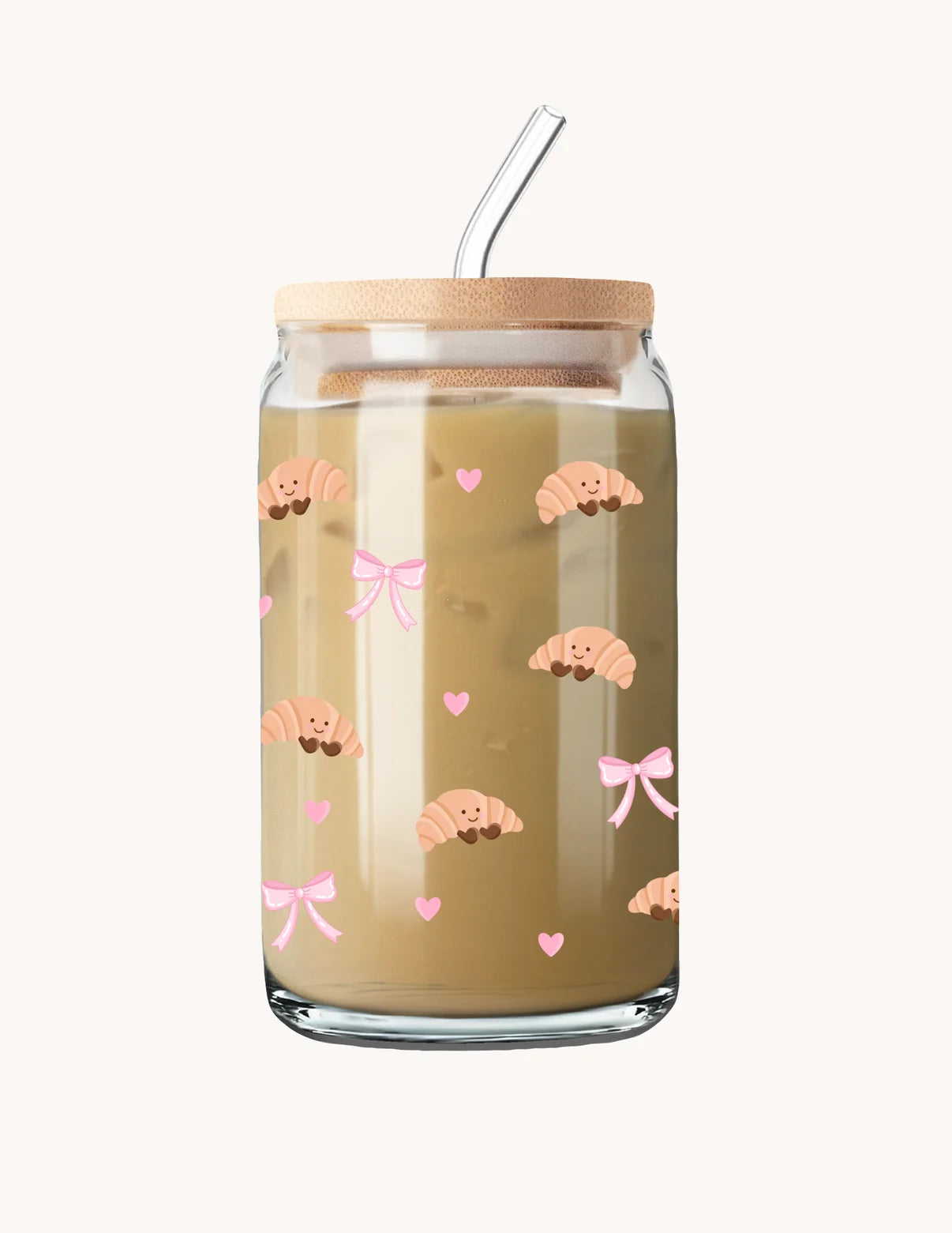 Alarocque Design - Verre 16 oz - Croissants