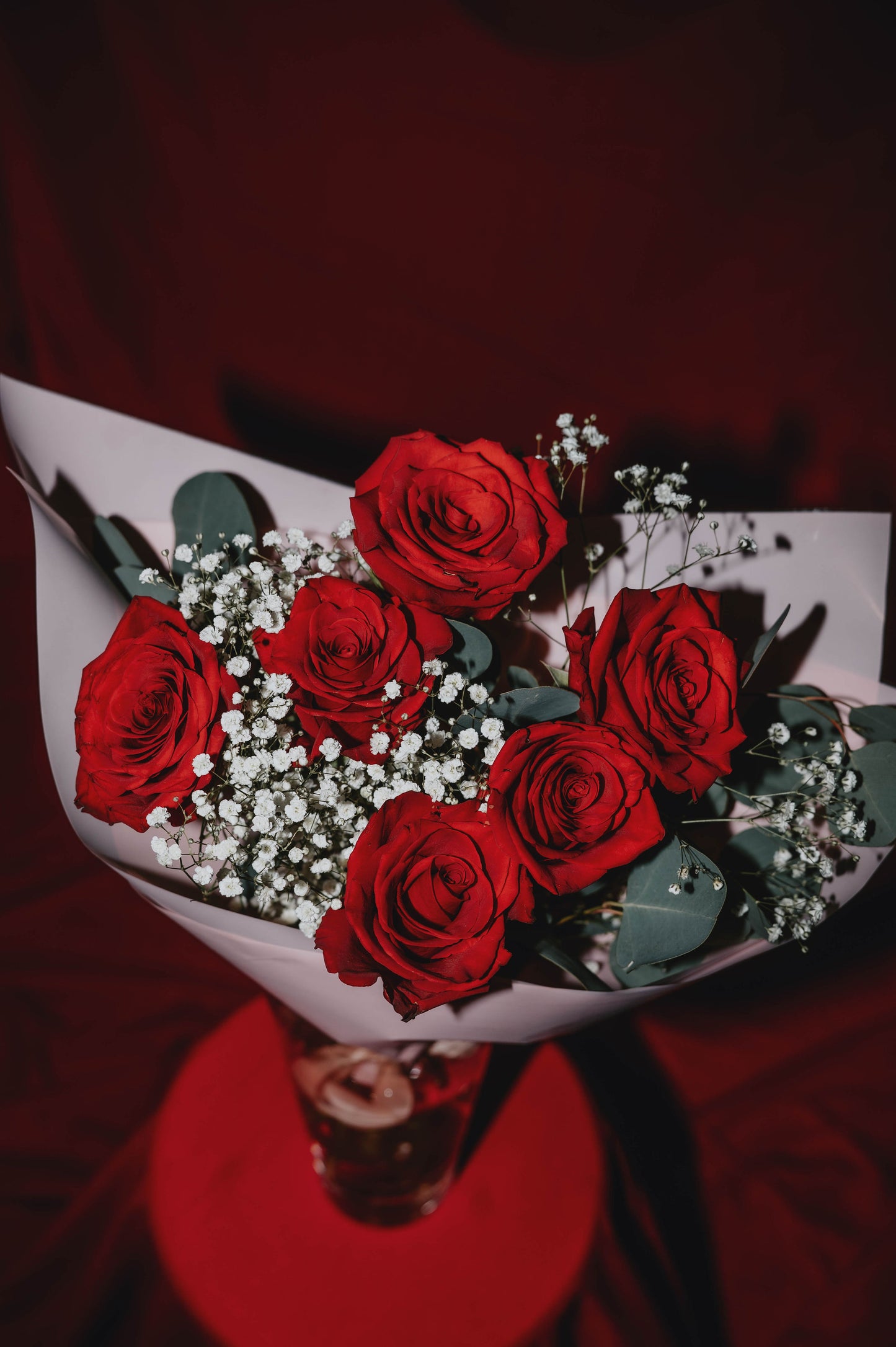 Bouquet de roses rouges - format à choisir