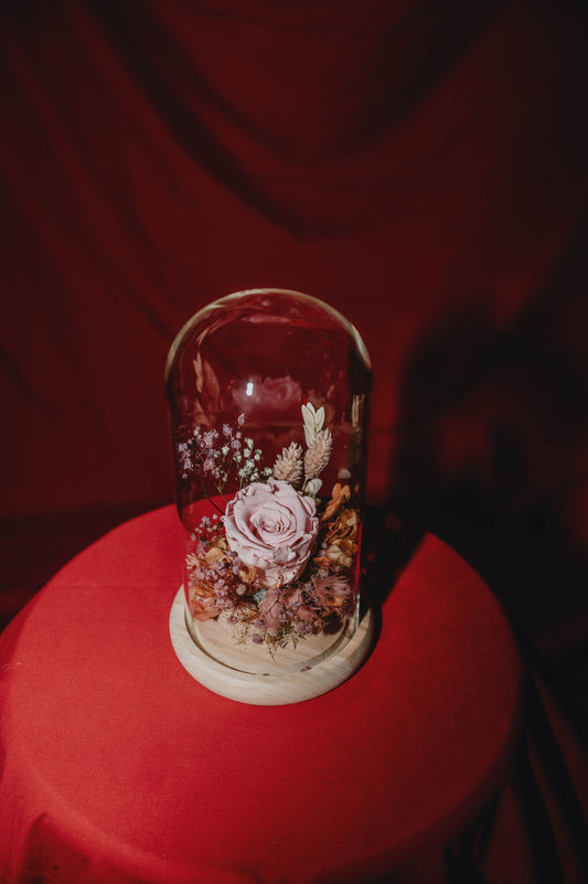 Rose éternelle rose - choix du fleuriste