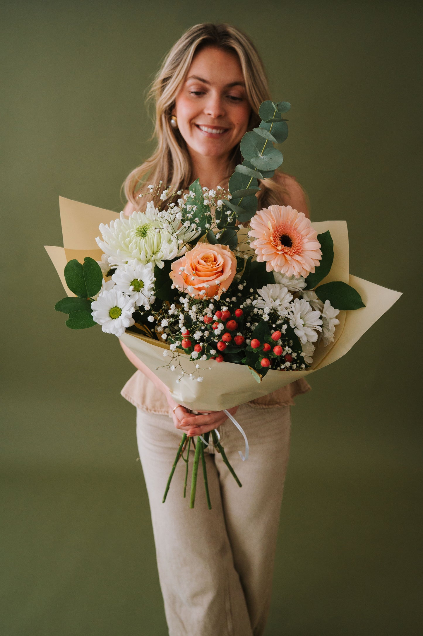 Bouquet Classique Vert Tige - Format à choisir