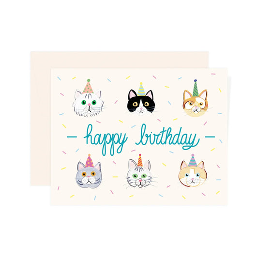 Carte - Birthday Cats - Paige and Willow