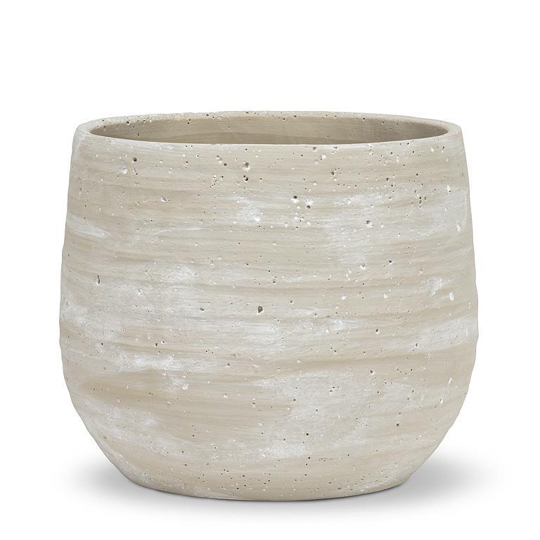 Cache-Pot en céramique - Effet Béton - 8 pouces