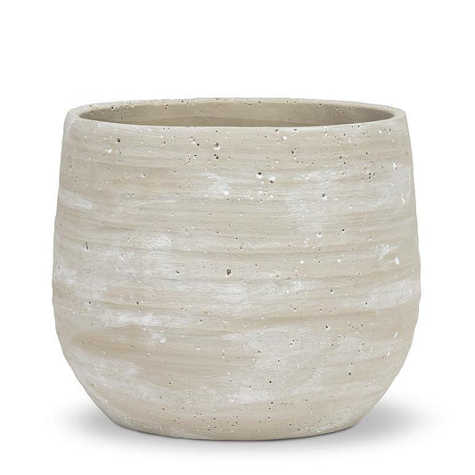 Cache-Pot en céramique - Effet Béton - 8 pouces