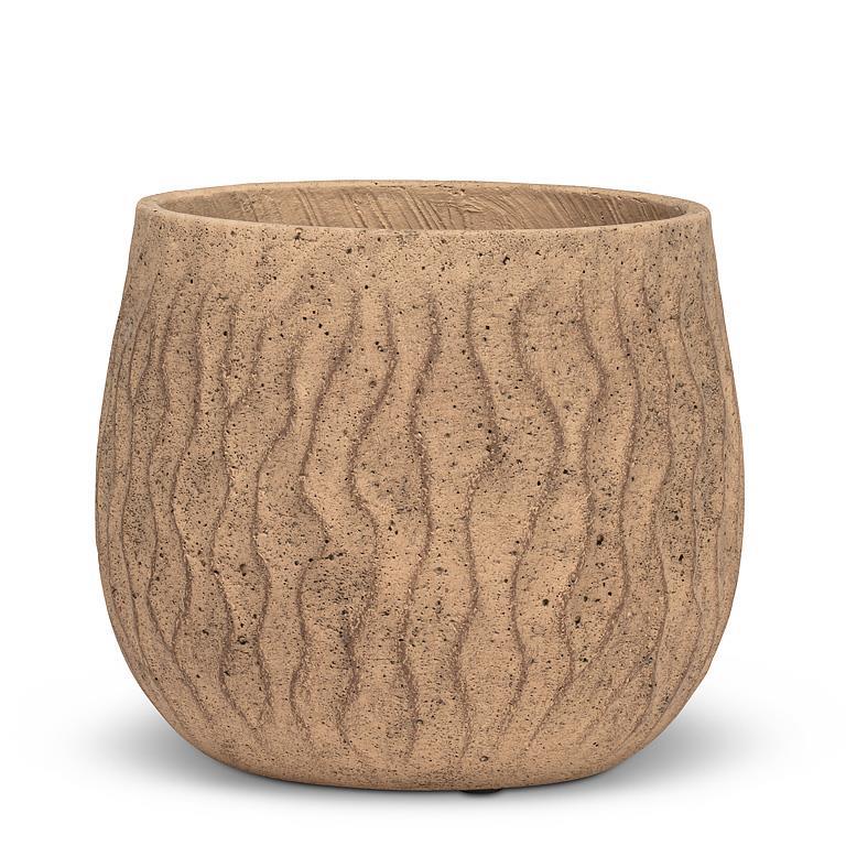 Cache-Pot en céramique - Effet Bois - 8 pouces