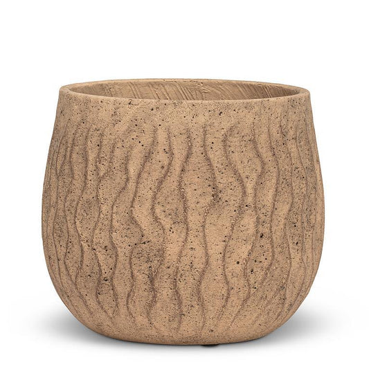 Cache-Pot en céramique - Effet Bois - 8 pouces