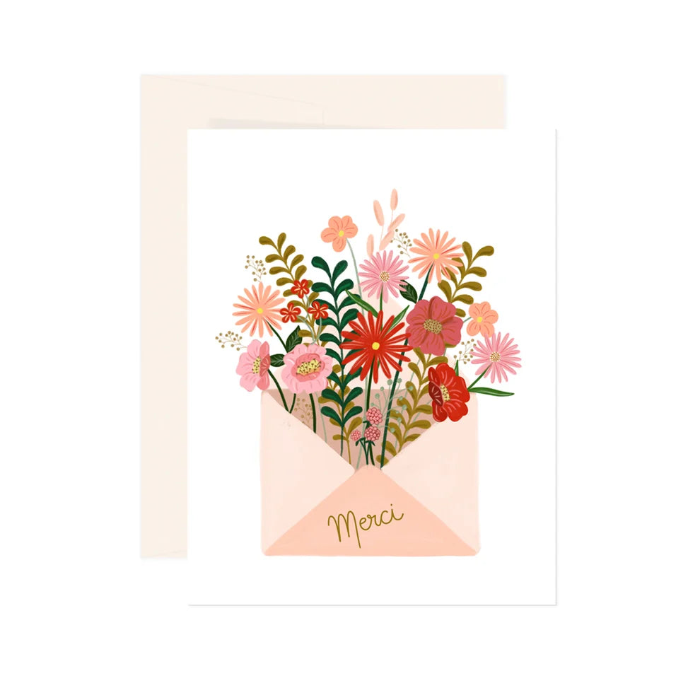Carte - Envelope Merci - Paige and Willow