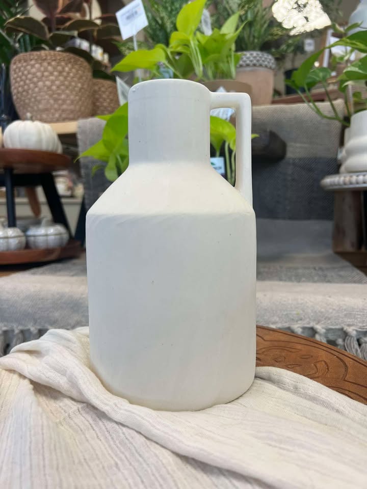 Vase Crème avec Anse