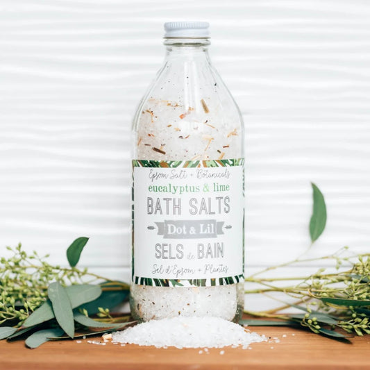 Dot and Lil - Sel de Bain – Eucalyptus & lime