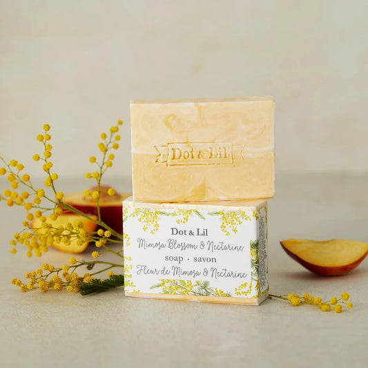 Dot and Lil - Savon en Barre – Fleur de Mimosa & Nectarine