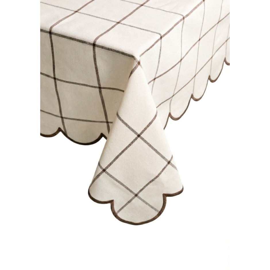 Nappe Carrelé Beige et Brun